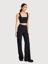 Marlene Black Woman Wide trousers | Jane N June