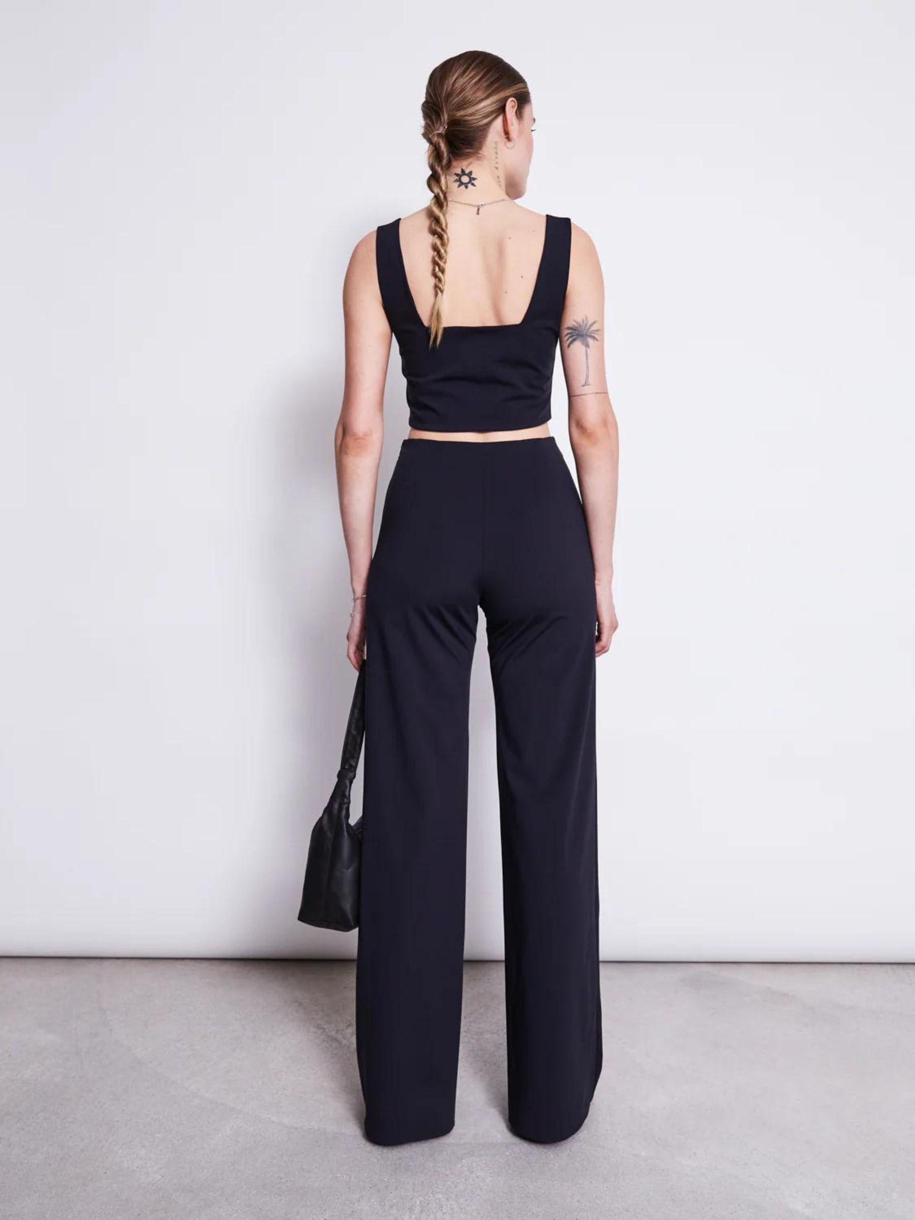 Marlene Black Woman Wide trousers | Jane N June