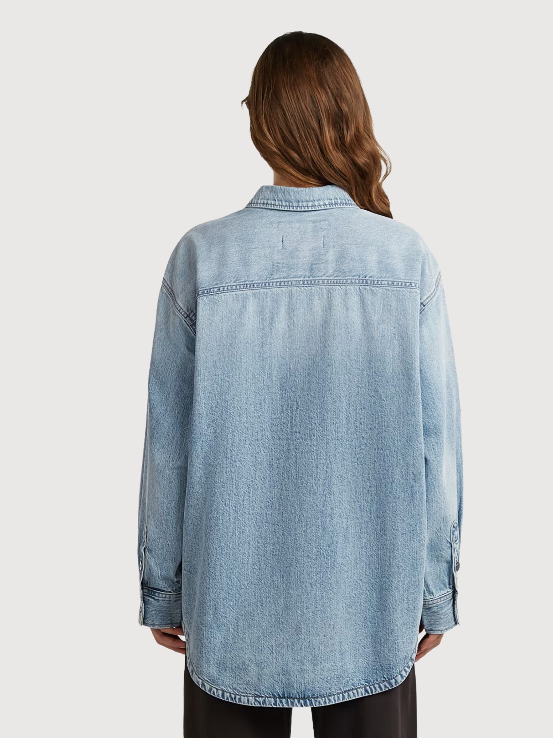 Overshirt Maxi Woman Sun Faded Cloud | G-Star
