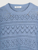 Neda Maglia Cotone Blue Indigo | RIFÒ