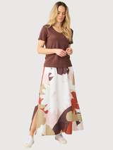 Organic Linen Printed Skirt GOTS/Vegan | Knowledge Cotton Apparel