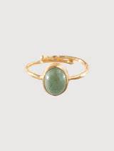 Ring Visionary Aventurine Gold | A Beautiful Story
