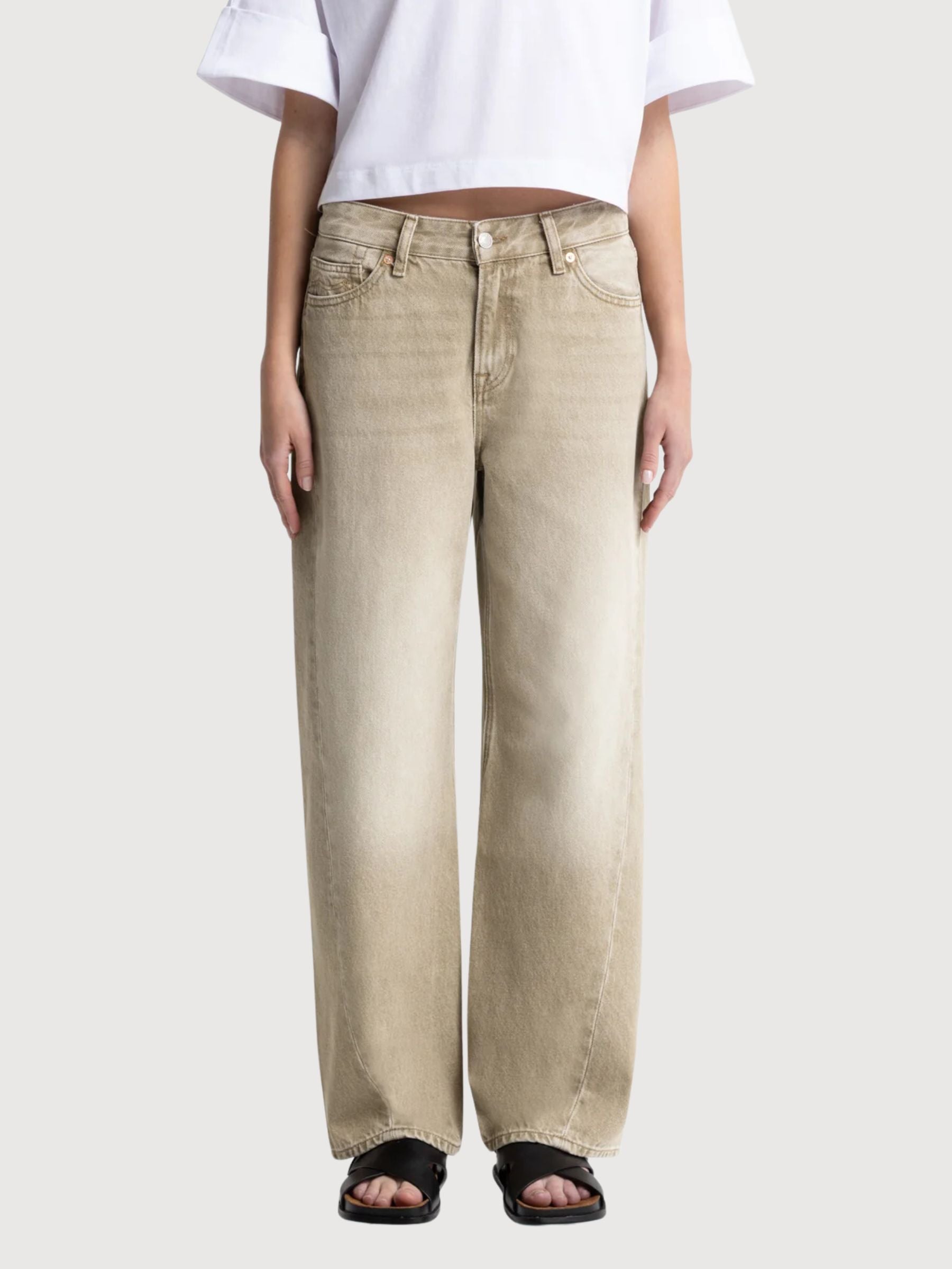 Pantalone Joan Twist Donna Beige | Kings OF Indigo