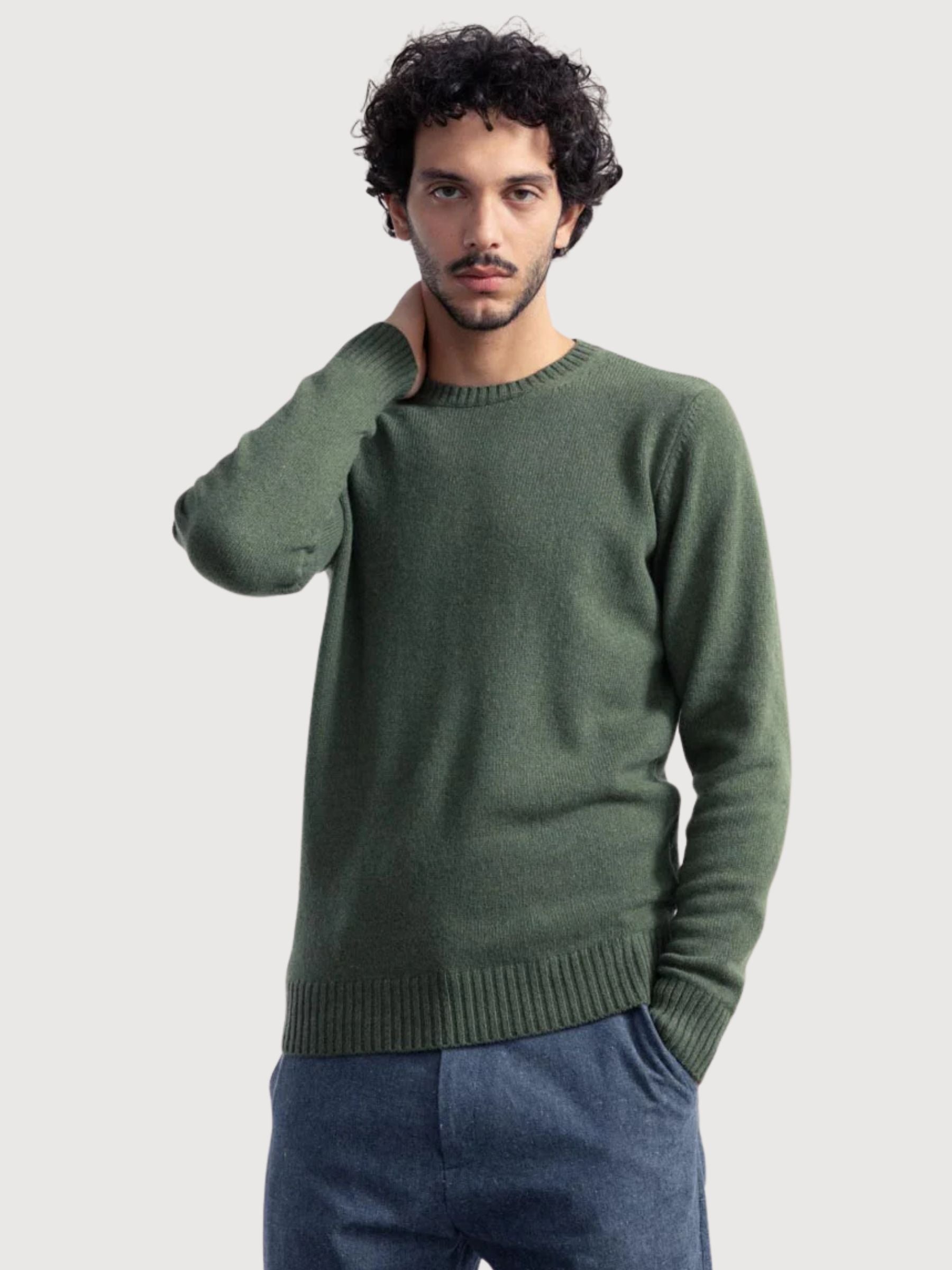 Romeo Pullover Grün Herren Cashmere | Rifo