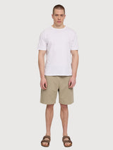 Shorts Pull-On Man LightKhaki Gots Cotton | Mazine