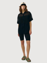 Shirt Minab Schiffon Black Woman | Suite13lab