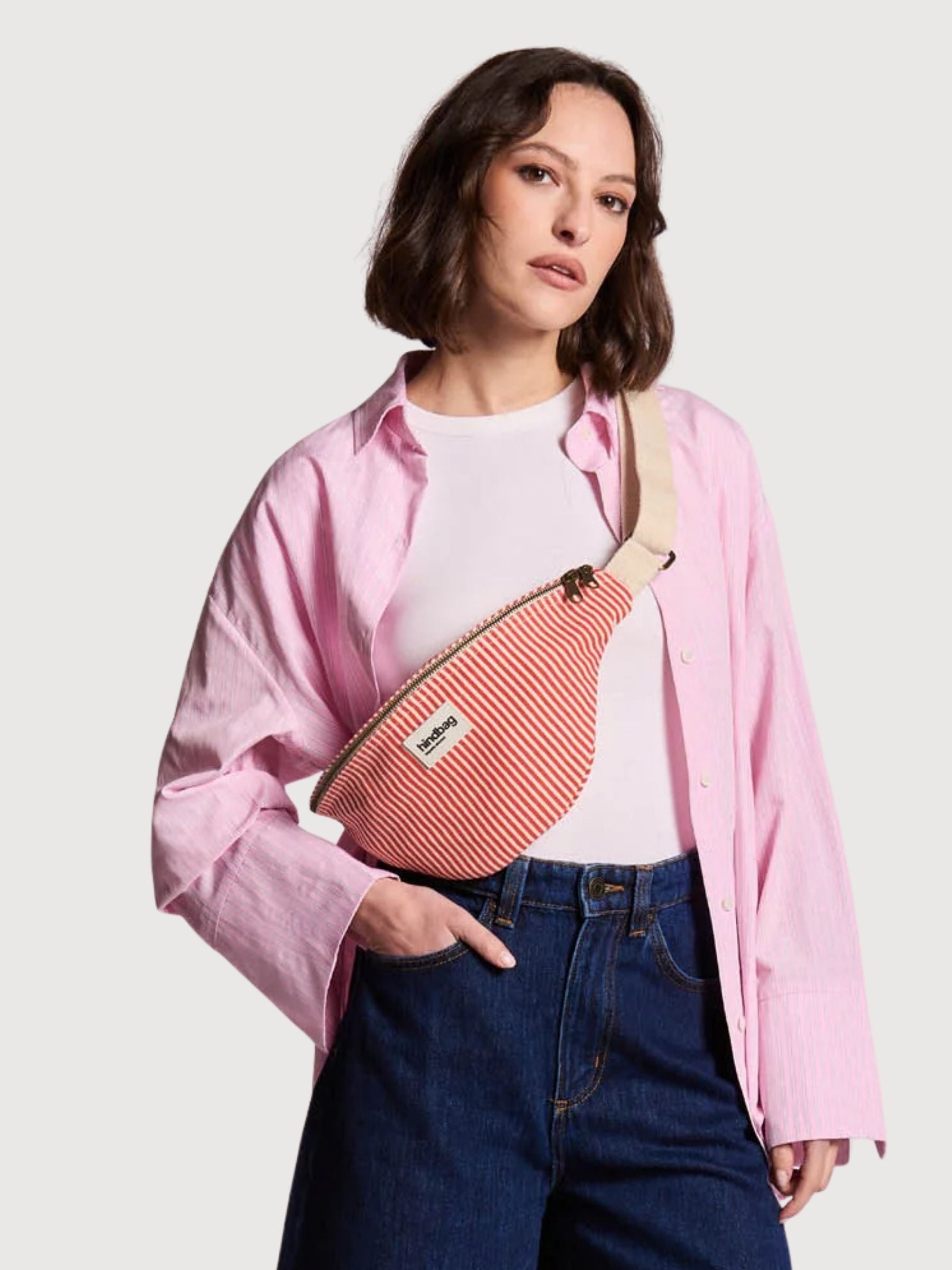 Marsupio Olivia Rayures Rosse | Hindbag