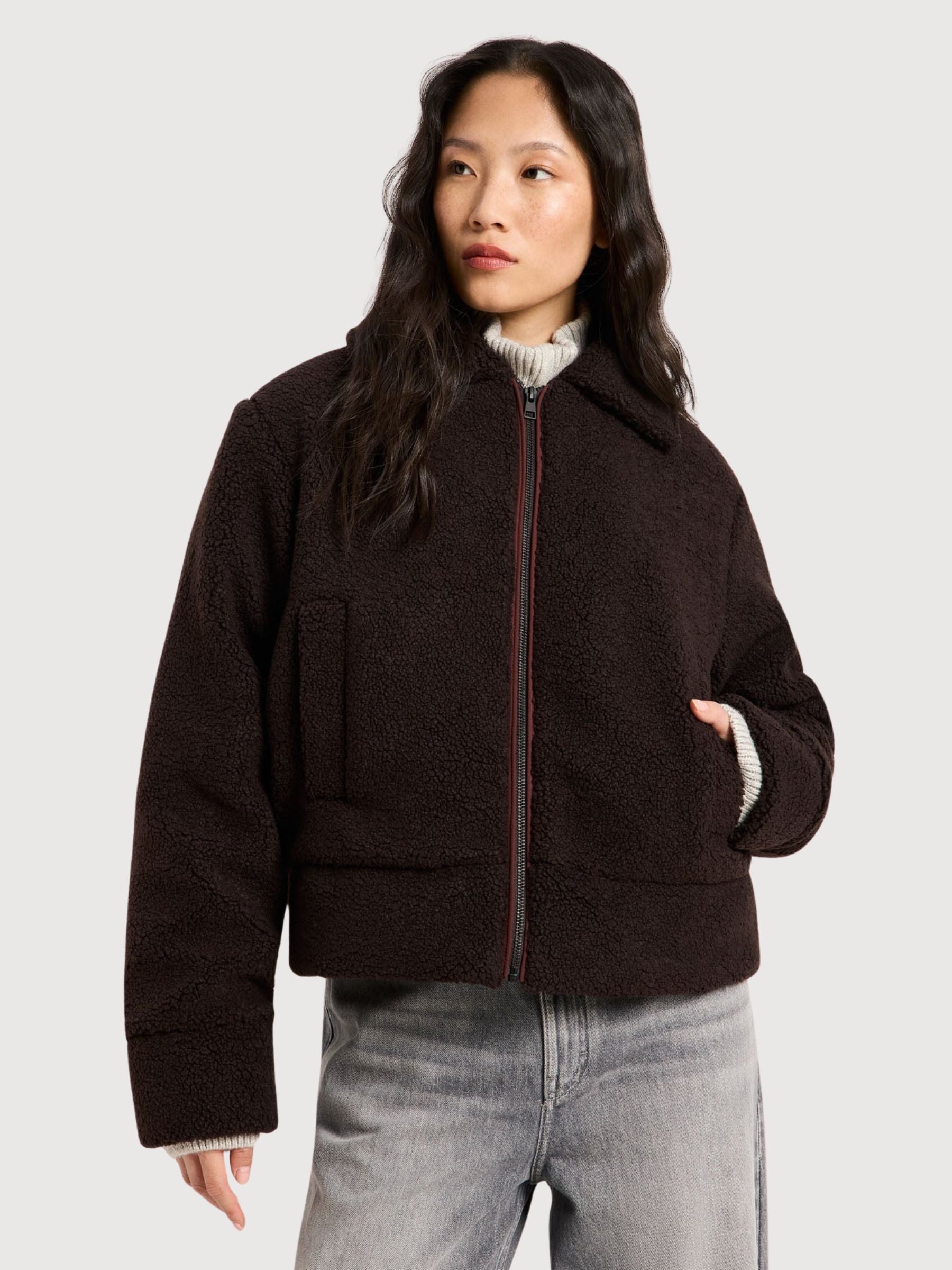 Jacket Teddy Dark Chocolate | Lanius