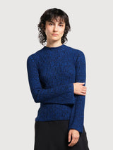 Top Fide Blue Longsleeve Woman | Dedicated
