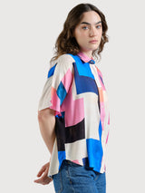 Maglietta Alsvik Abstract Block Multicolor | Dedicated