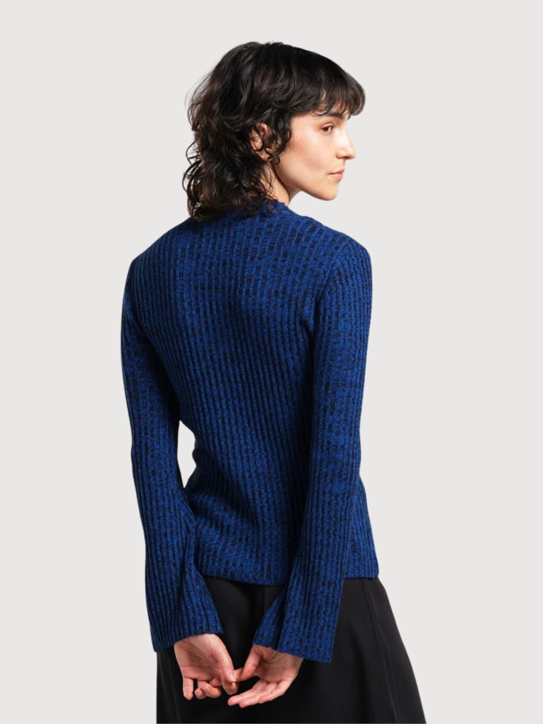 Top Fide Blue Longsleeve Woman | Dedicated