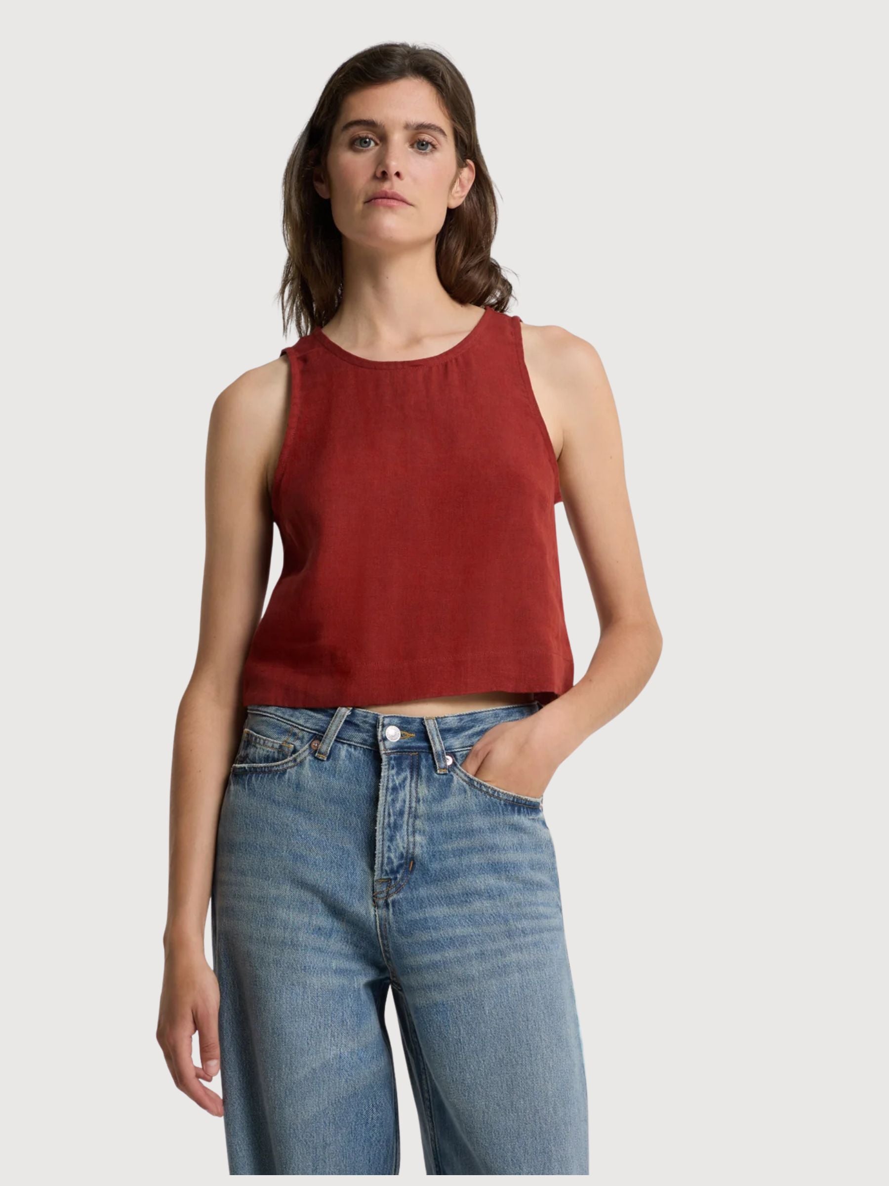 Vest Belle Woman Burnt Henna | Kings Of Indigo