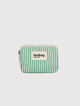 Pouchete Lili Rayures Vert | Hindbag