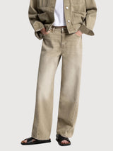 Hose Joan Twist Damen Beige | Kings OF Indigo