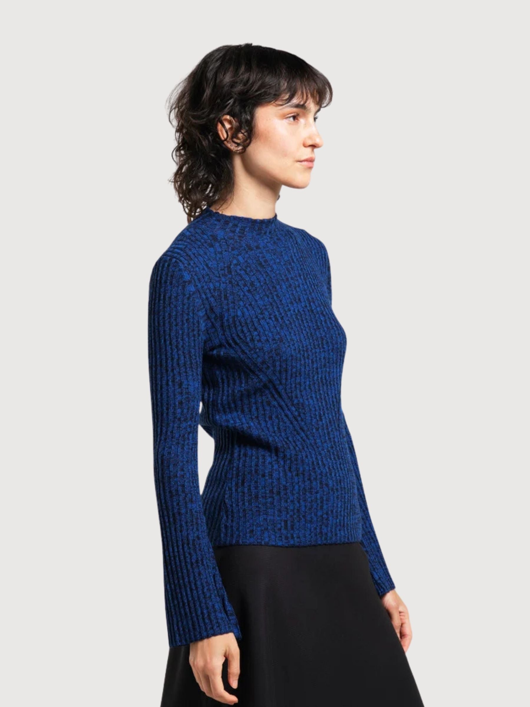 Top Fide Blue Longsleeve Woman | Dedicated