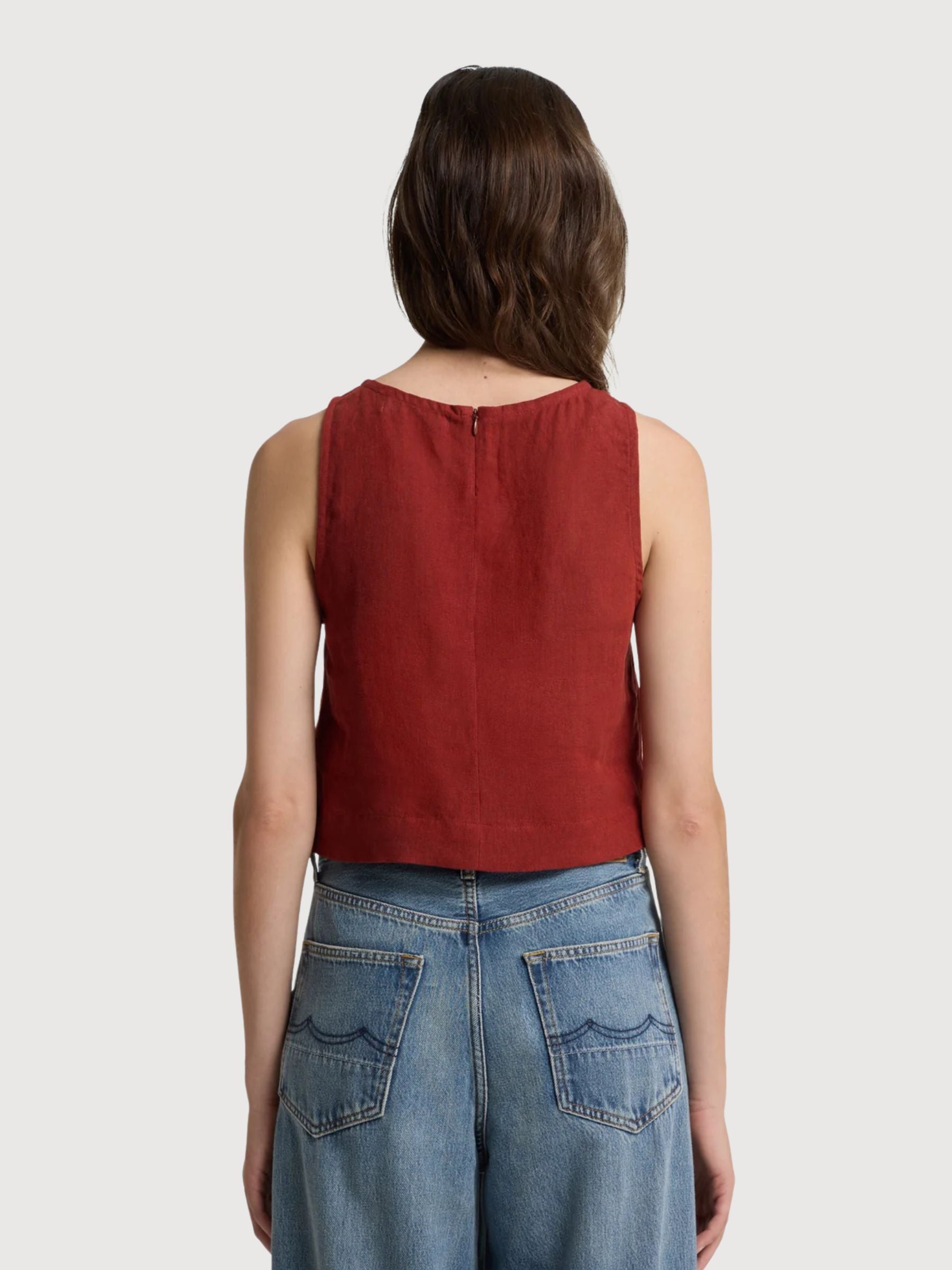 Vest Belle Woman Burnt Henna | Kings Of Indigo