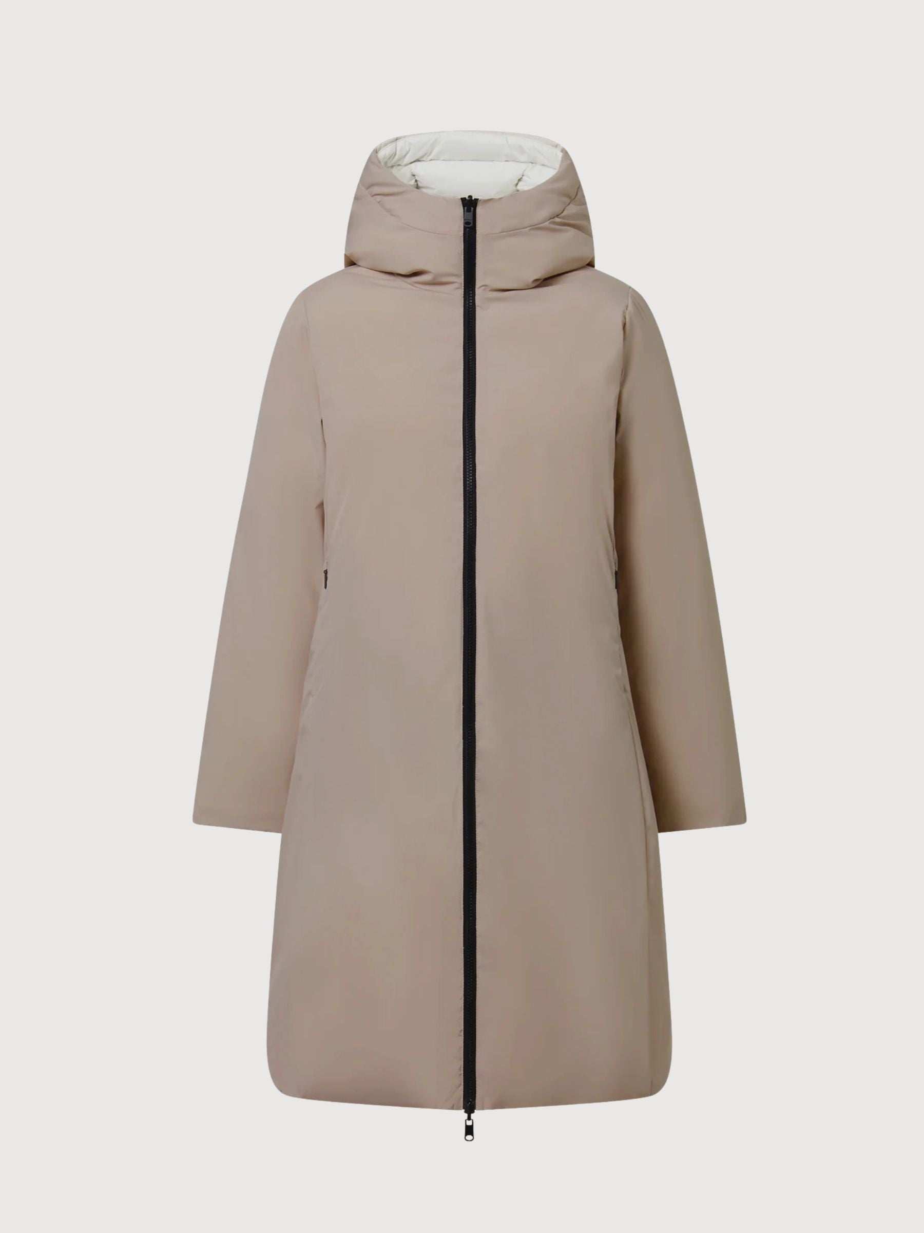 Baru reversible jacket woman dark sand | ECOALF