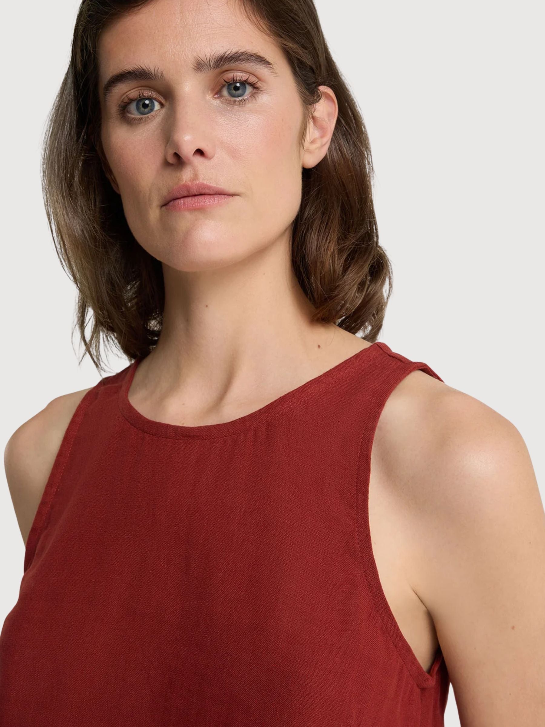 Vest Belle Woman Burnt Henna | Kings Of Indigo