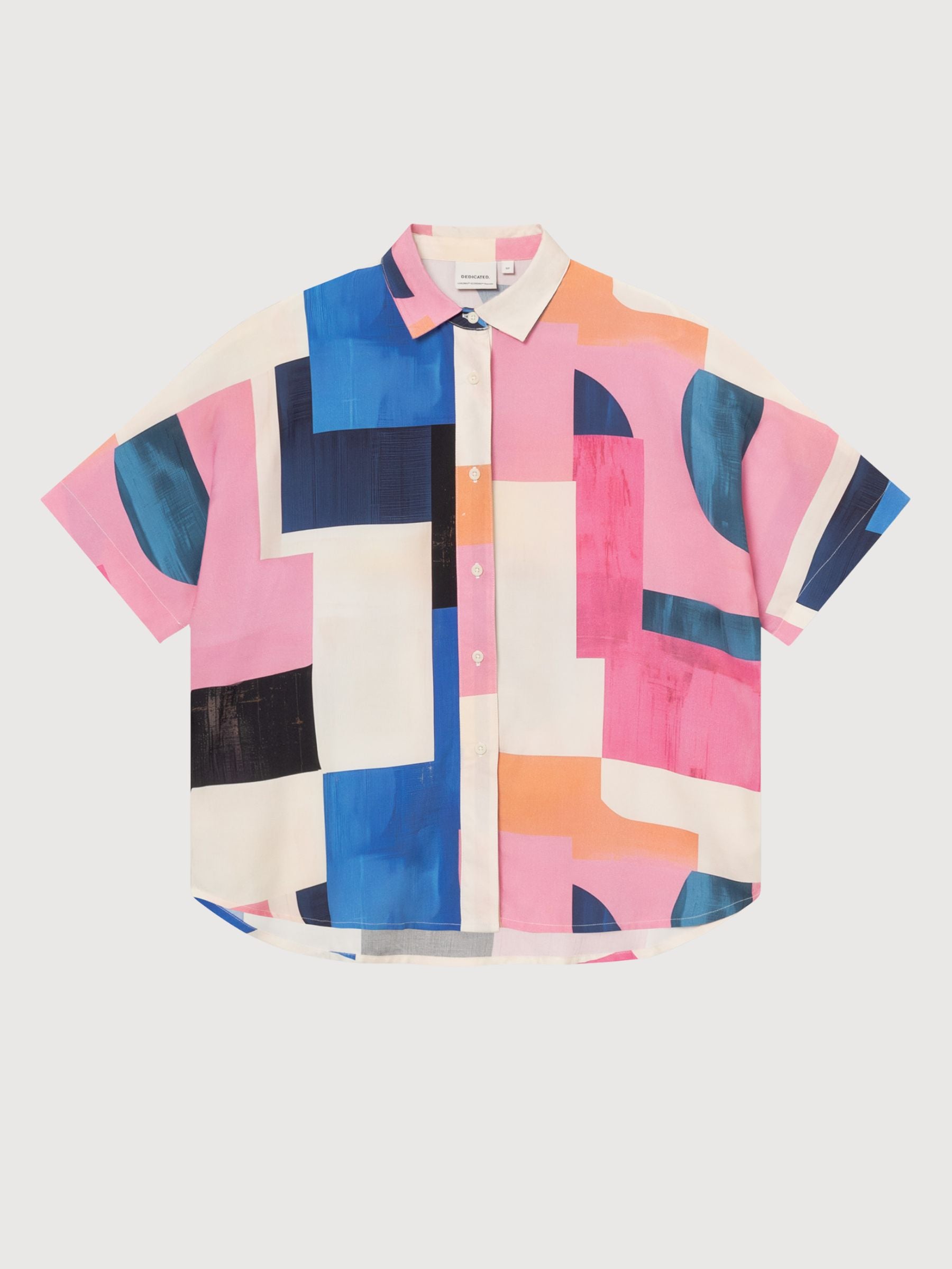 Maglietta Alsvik Abstract Block Multicolor | Dedicated