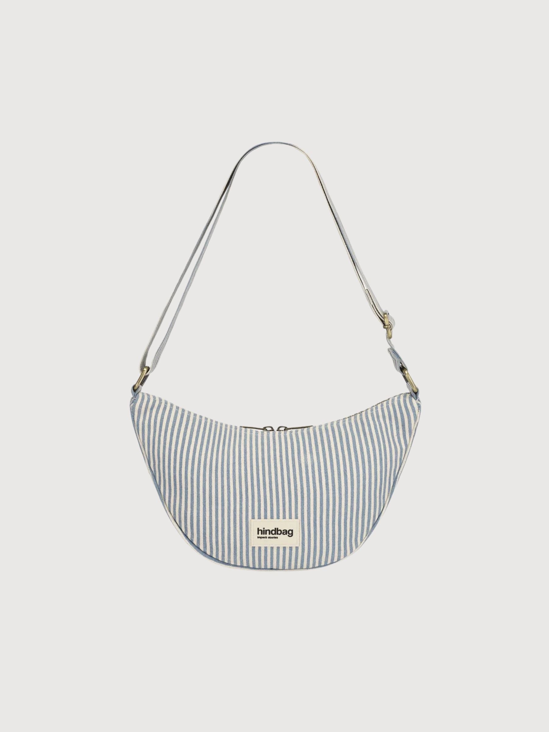 Bag Andrea Rayures Bleu | Hindbag