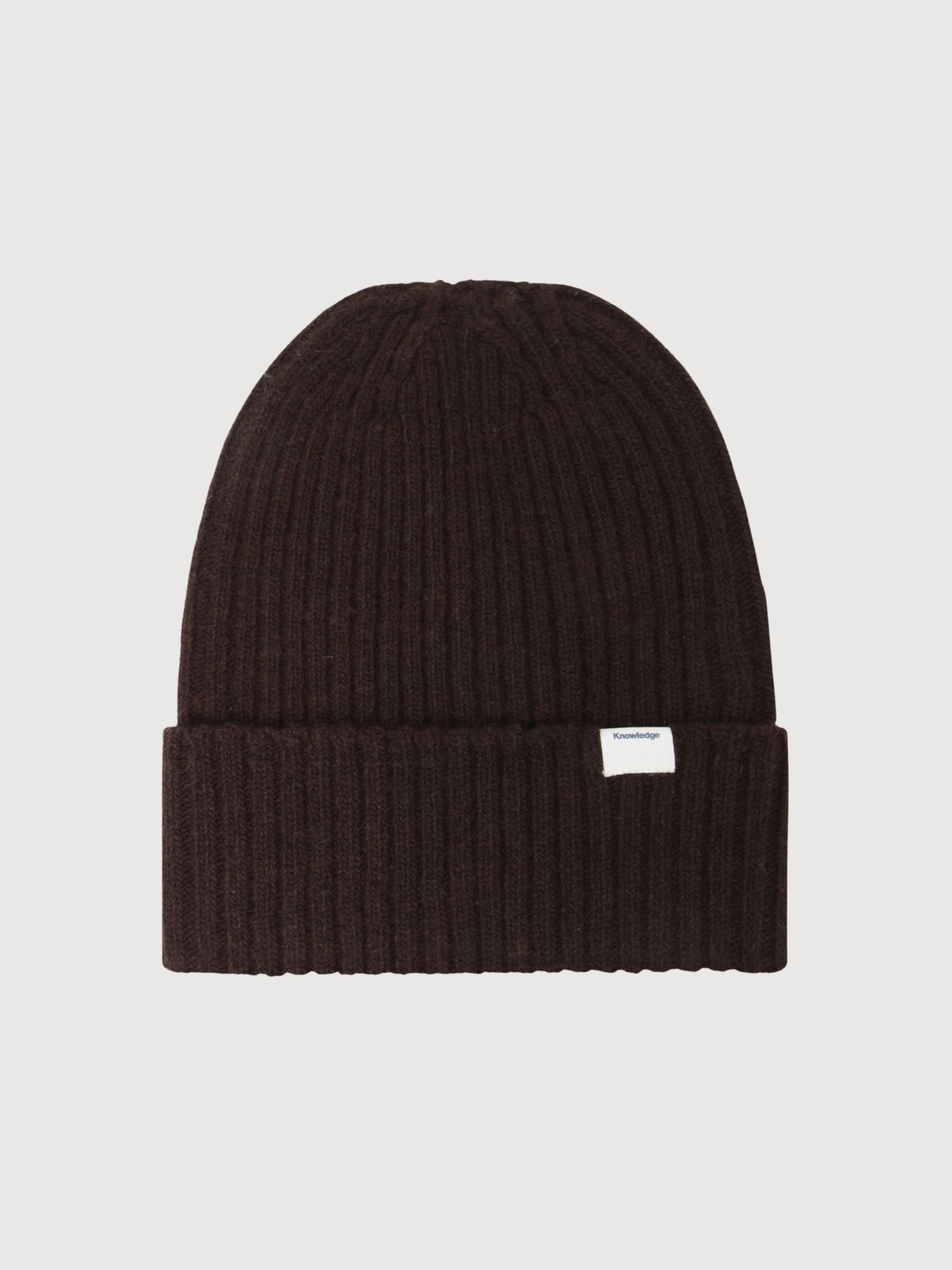 Beanie Rib Chocolate | Knowledge Cotton Apparel