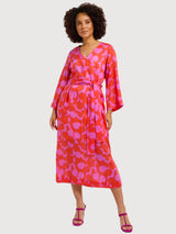 Midi Dress with Print in TENCEL™ | Lanius