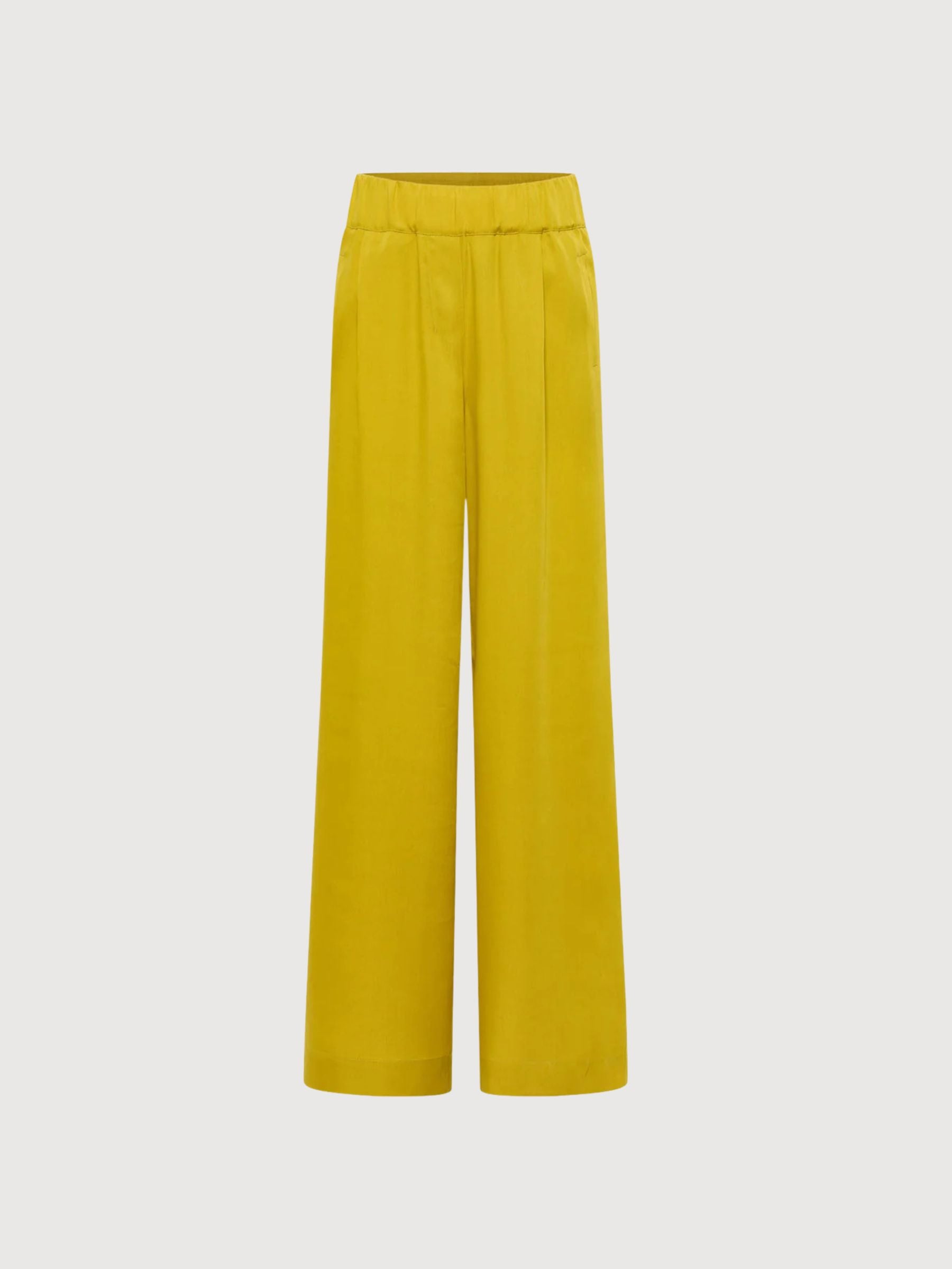 Trouser Wide Leg Dark Kiwi Woman | Lanius