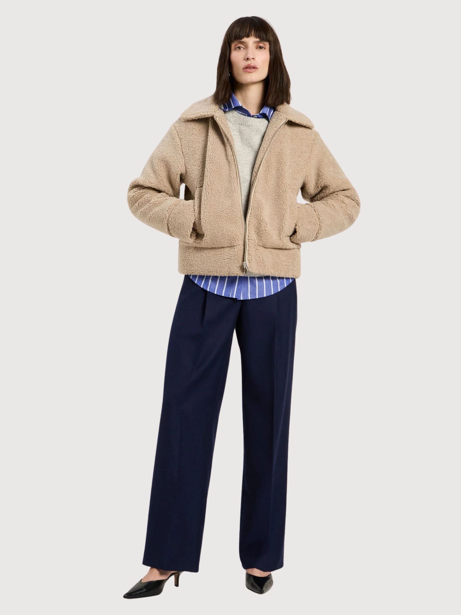 Jacket Teddy Chalk | Lanius