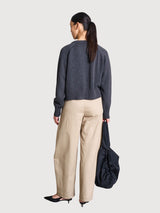 Cardigan Sivia Grau Damen Baumwolle | Jan N June