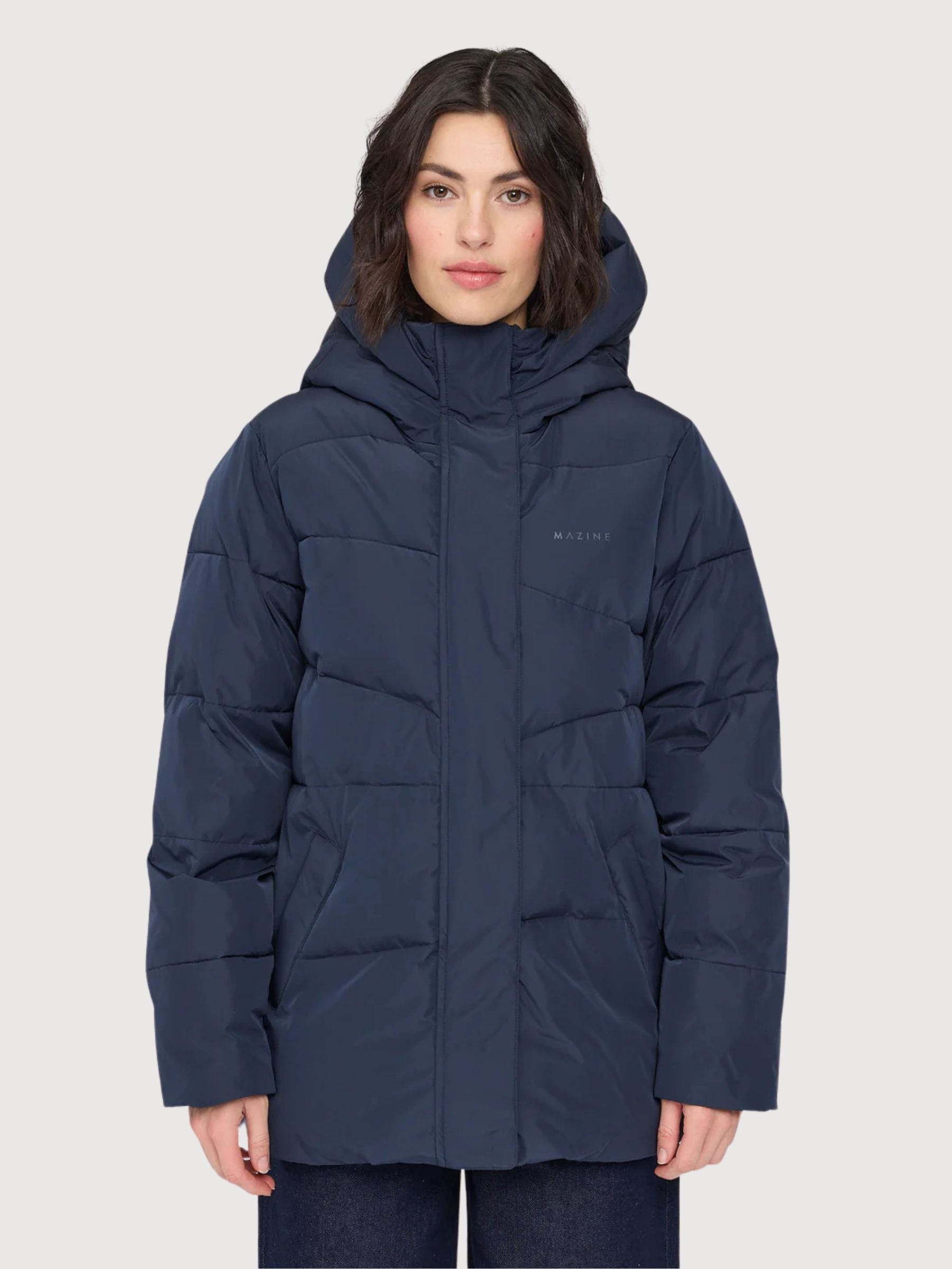 Giacca Waves Quilt Blu Scuro Donna | Mazine