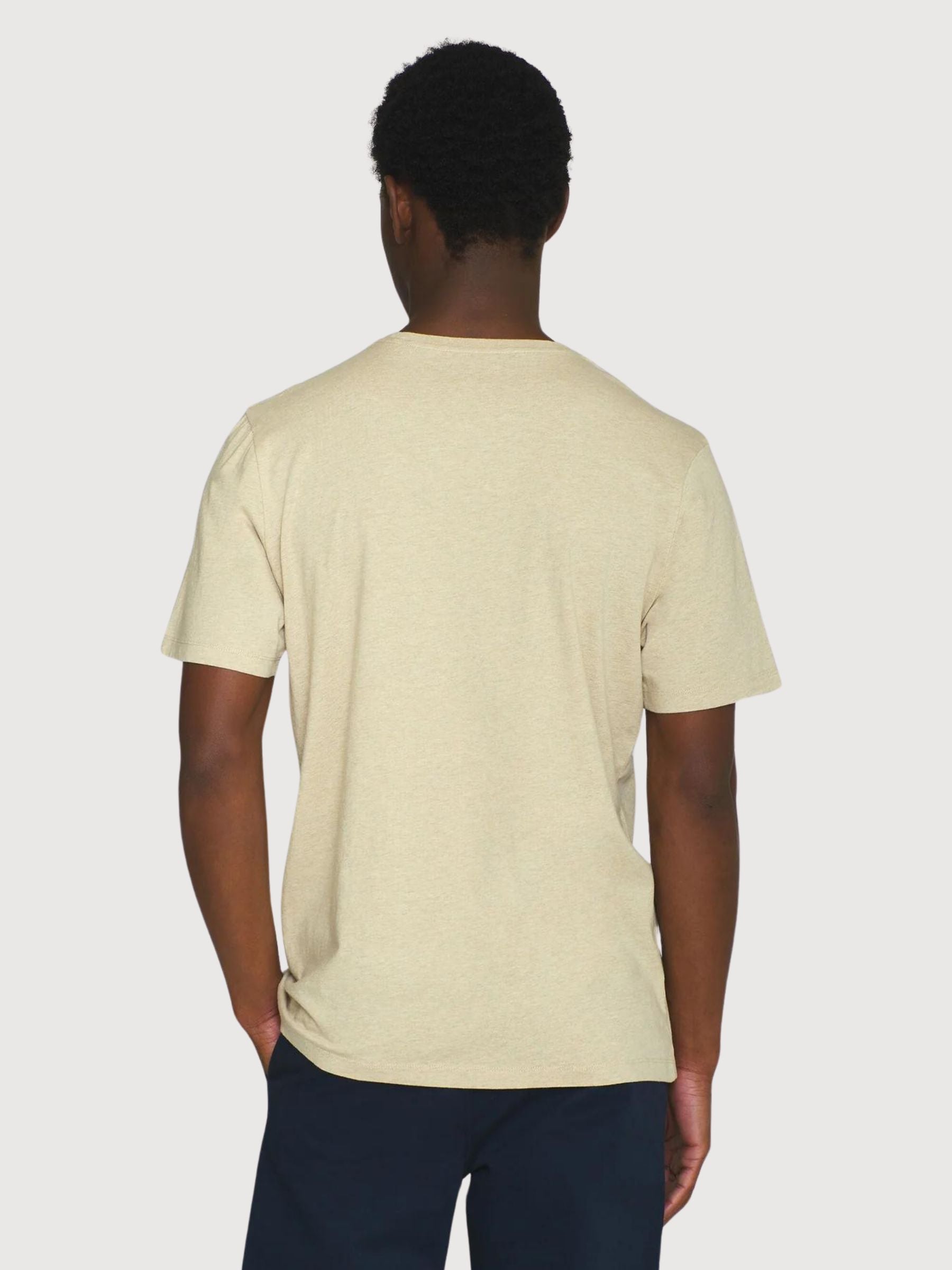 T-Shirt Fit Regular Beige | Knowledge Cotton Apparel