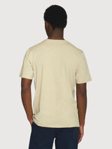 Maglietta Fit Regular Beige cotone organico | Knowledge Cotton Apparel