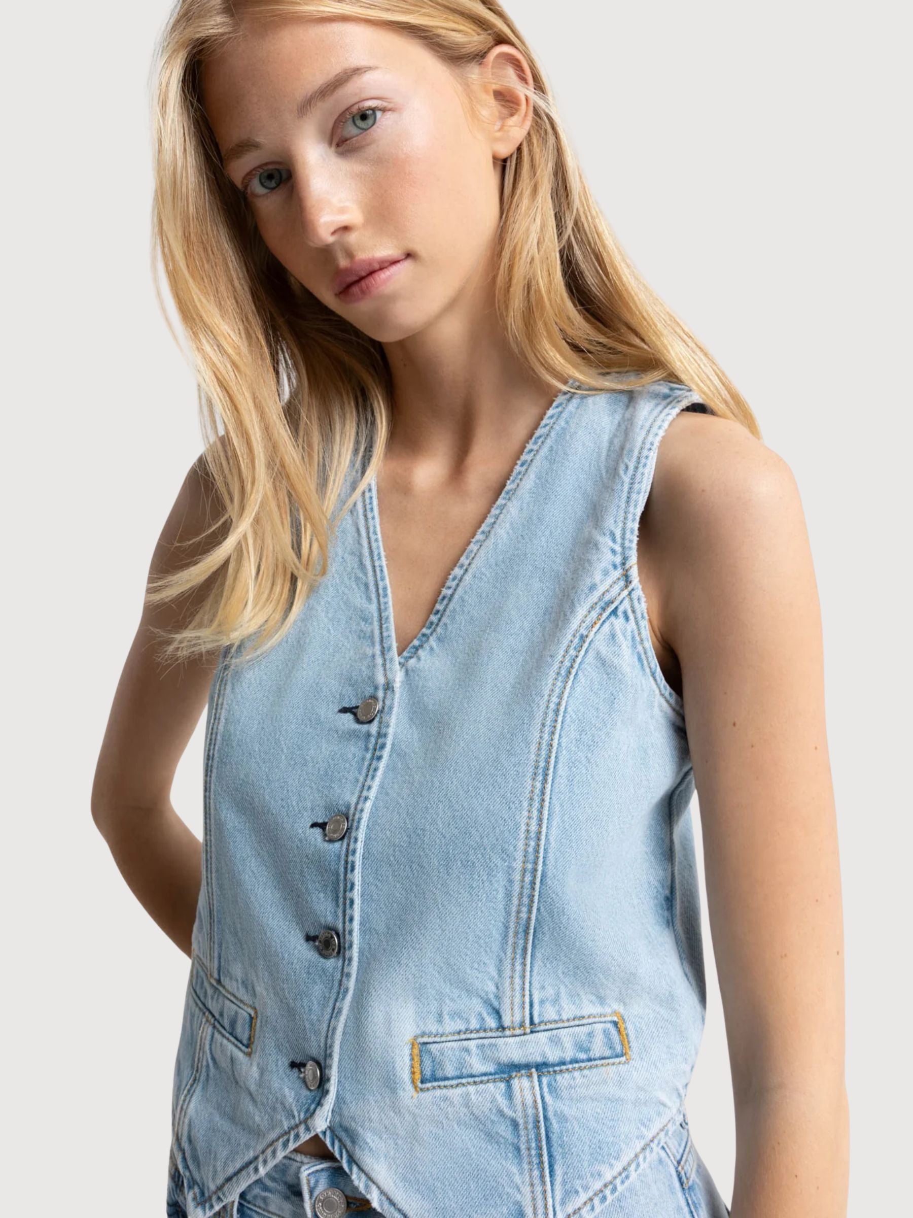 Gilet Brunheld Donna Blu Reef | Kings Of Indigo