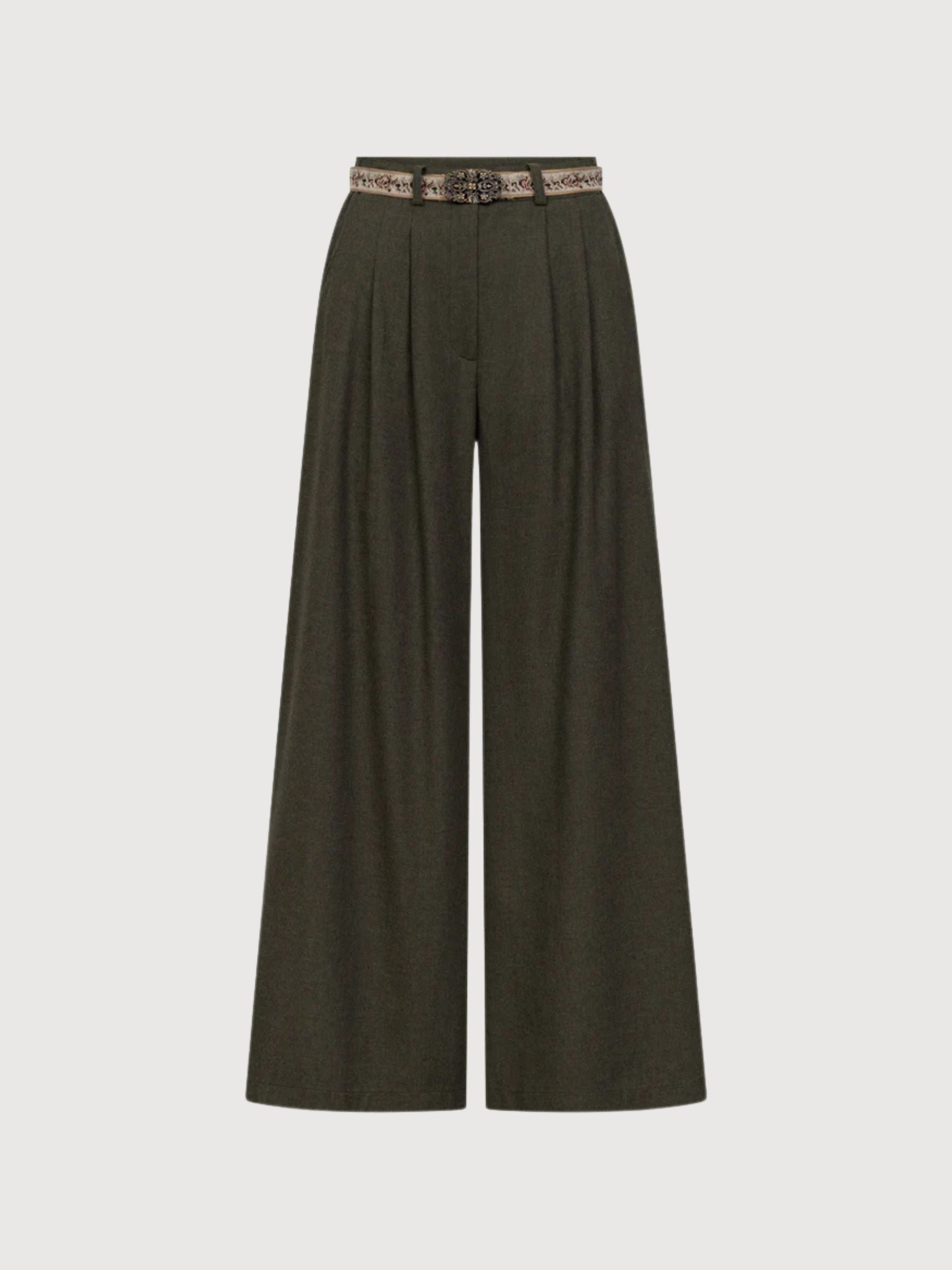 Hollie Woman Trousers Moos | FELI & HANS