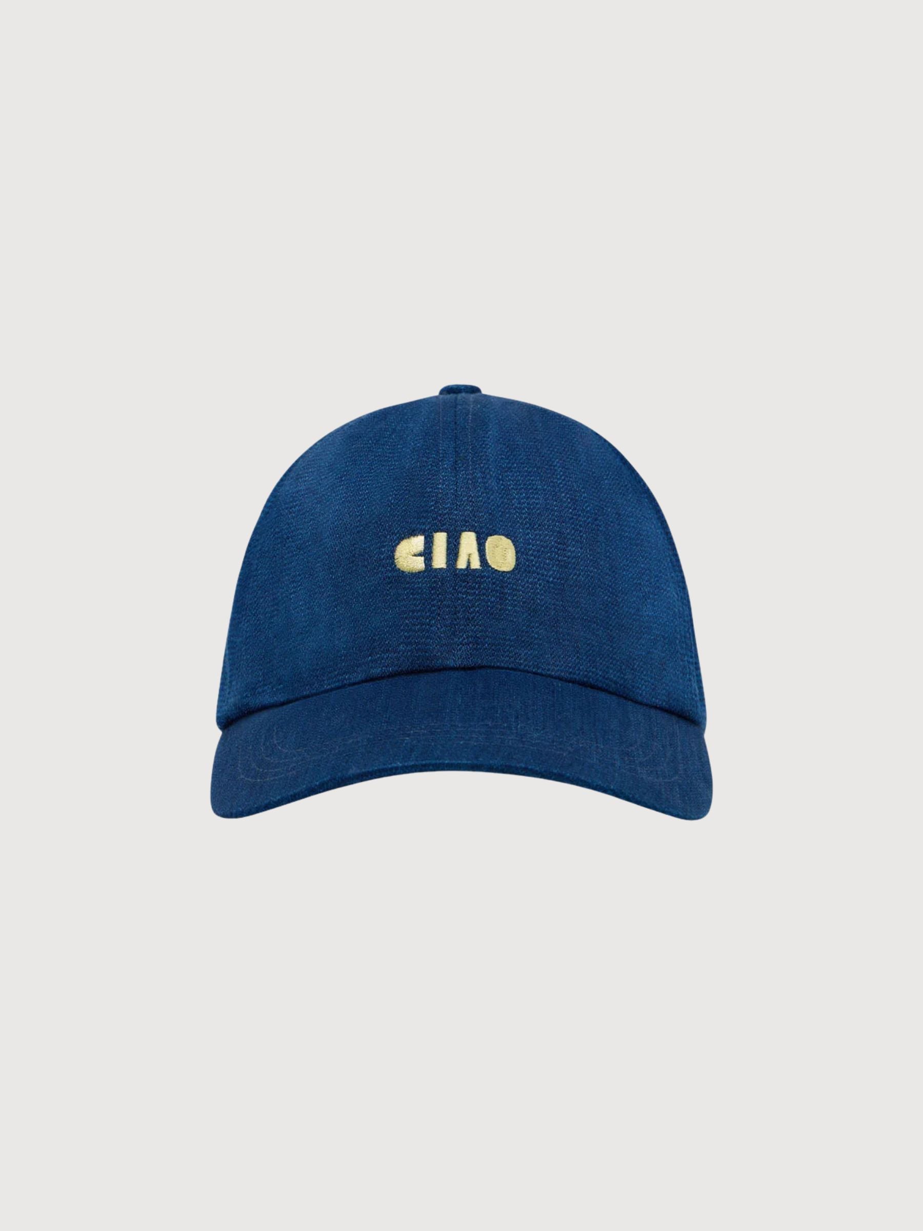 Cap Denim Blue Denim Cotton/Hemp | Lanius