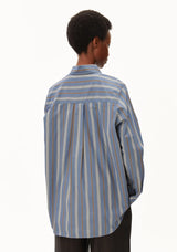 Start with Stripe Loose Shirt Blouse Dusty Moon | ARMEDANGELS