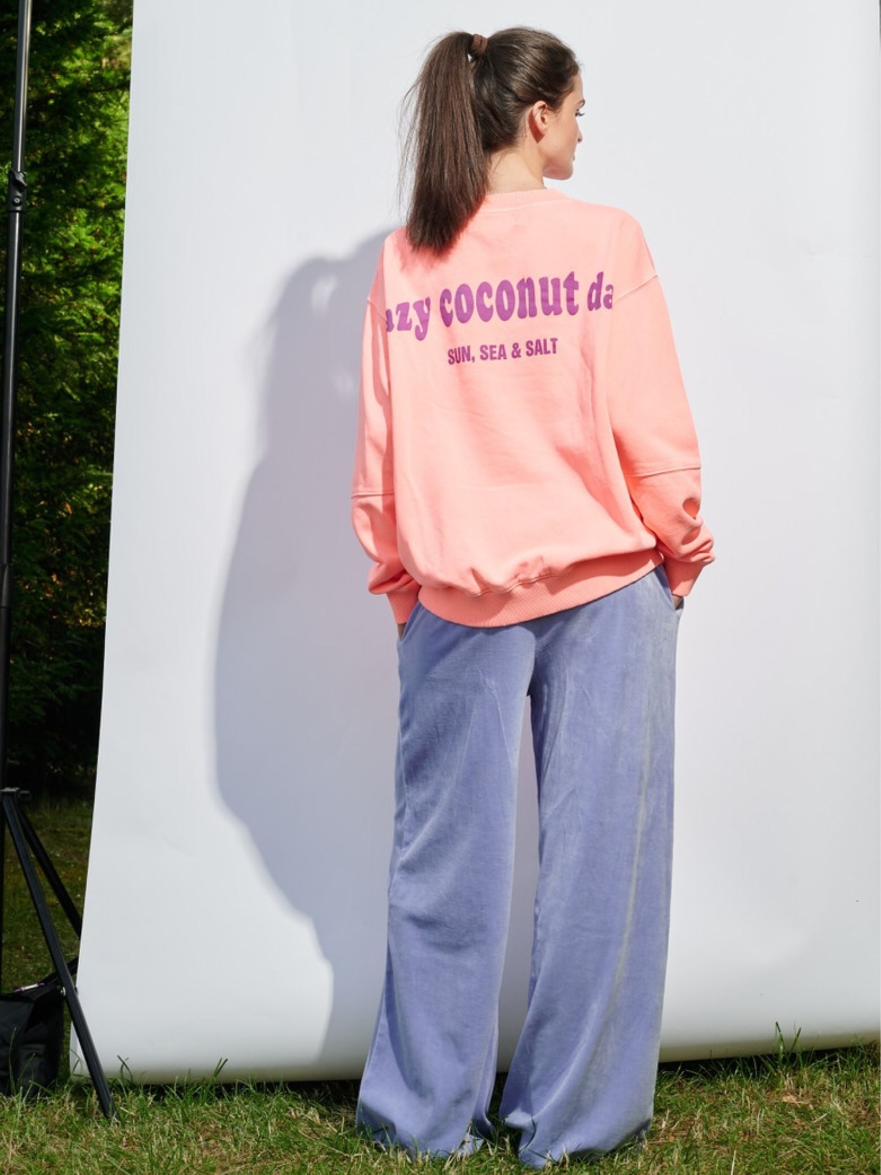 Sweatshirt Lazy Coconut Fluo Abricot | Another Brand