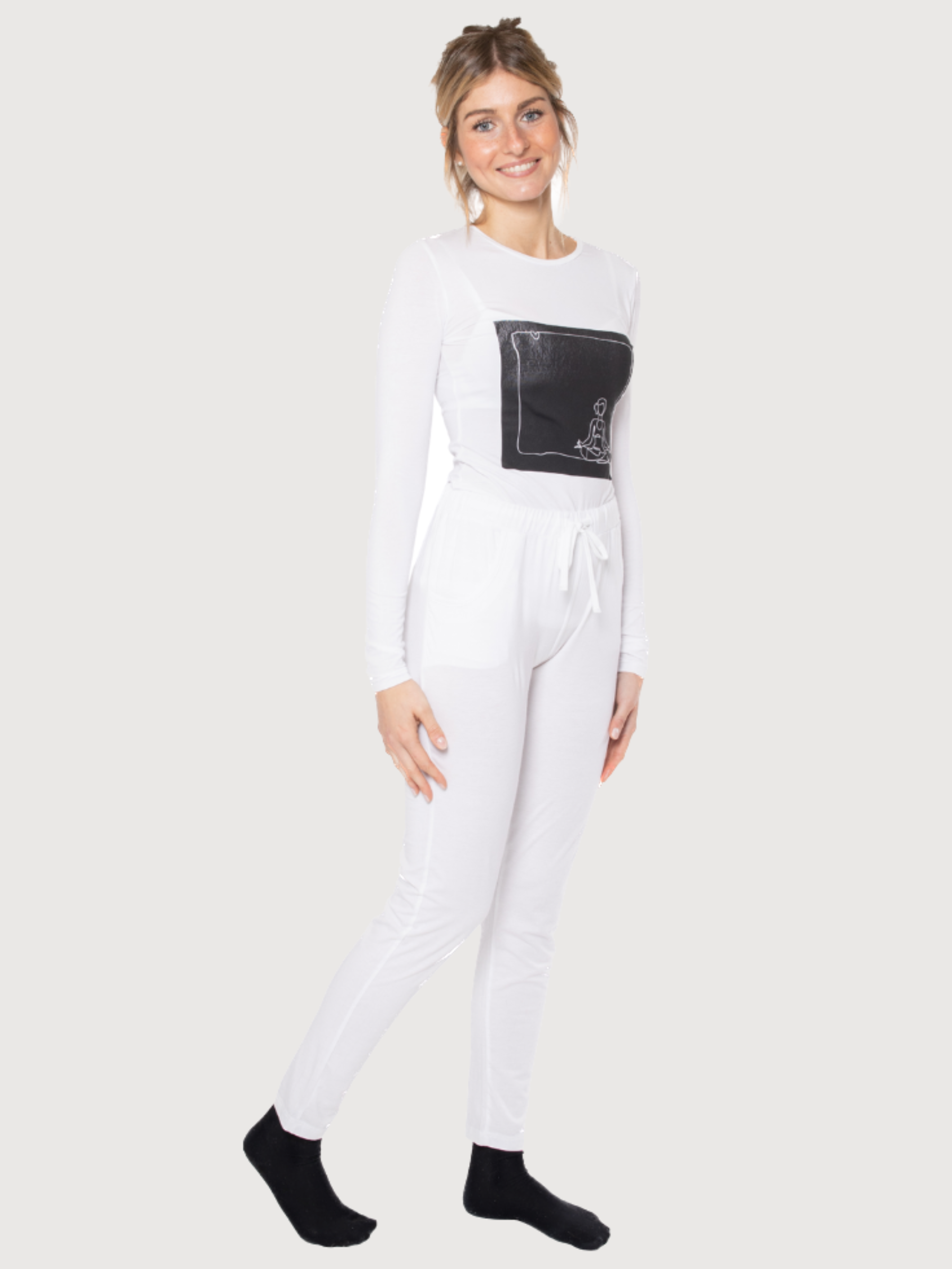 Matilde Trousers Eucalipto White | Cora Happywear