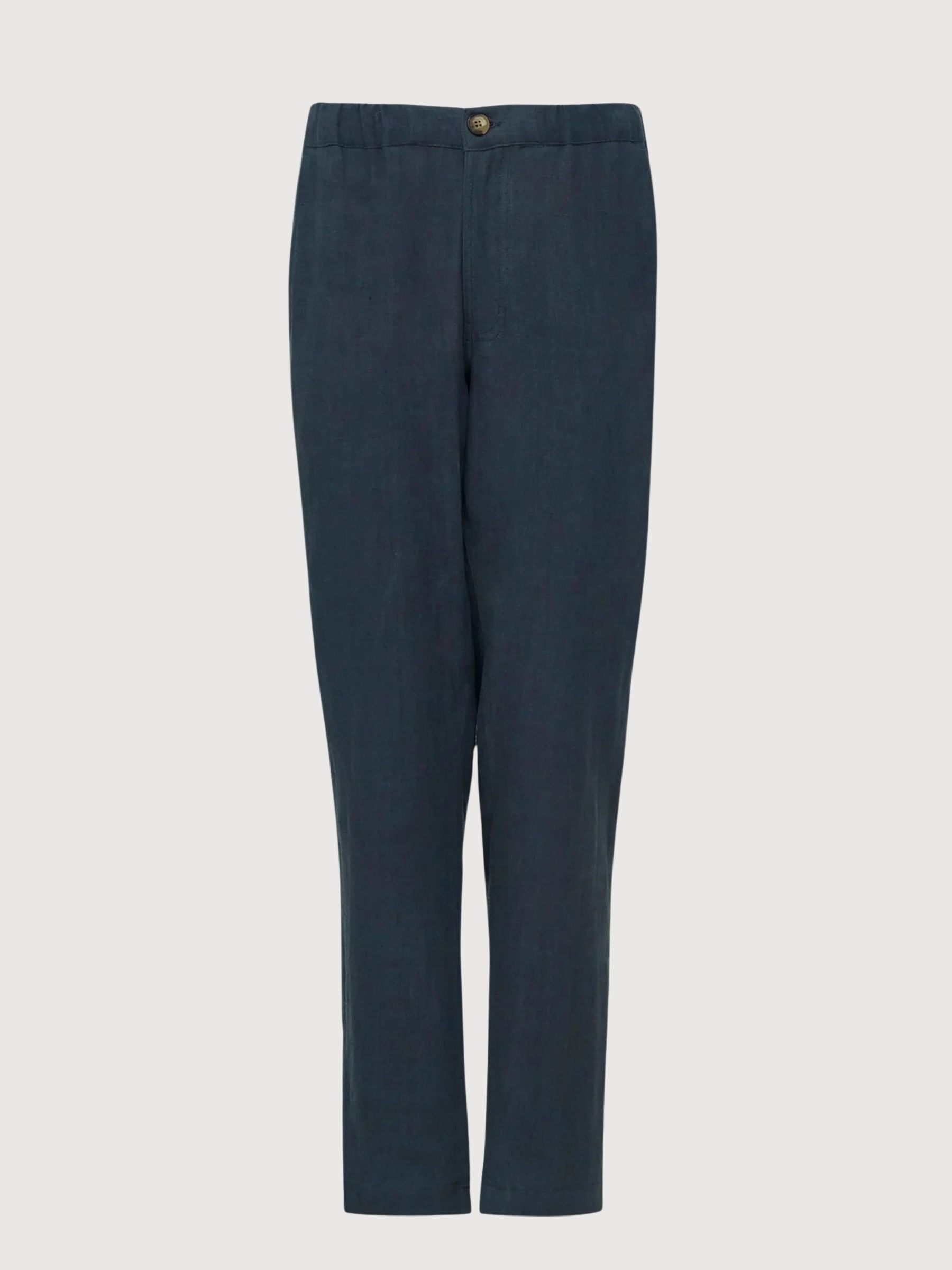 Trouser Regular Linen Man Ink Blue | Mazine