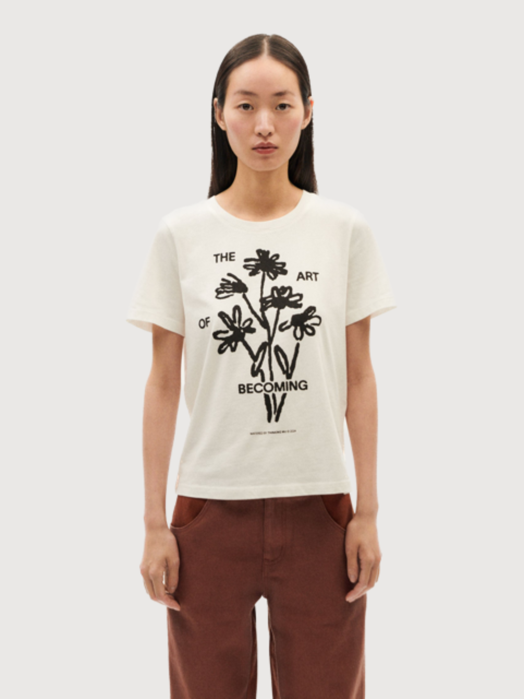 Becoming Ida T-shirt White | Thinking Mu