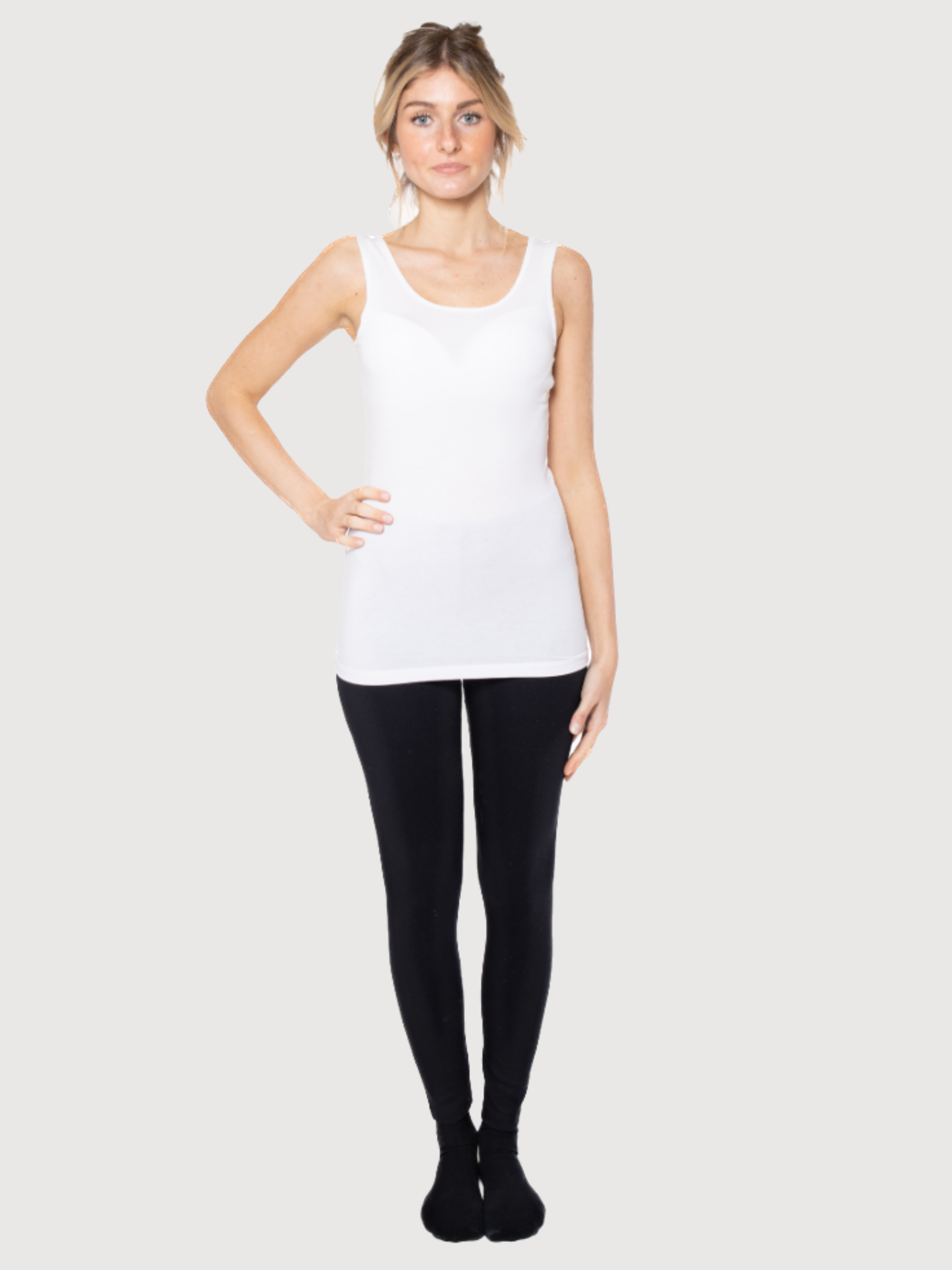 Lucilla Top Weiss Damen Tencel | Cora Happywear