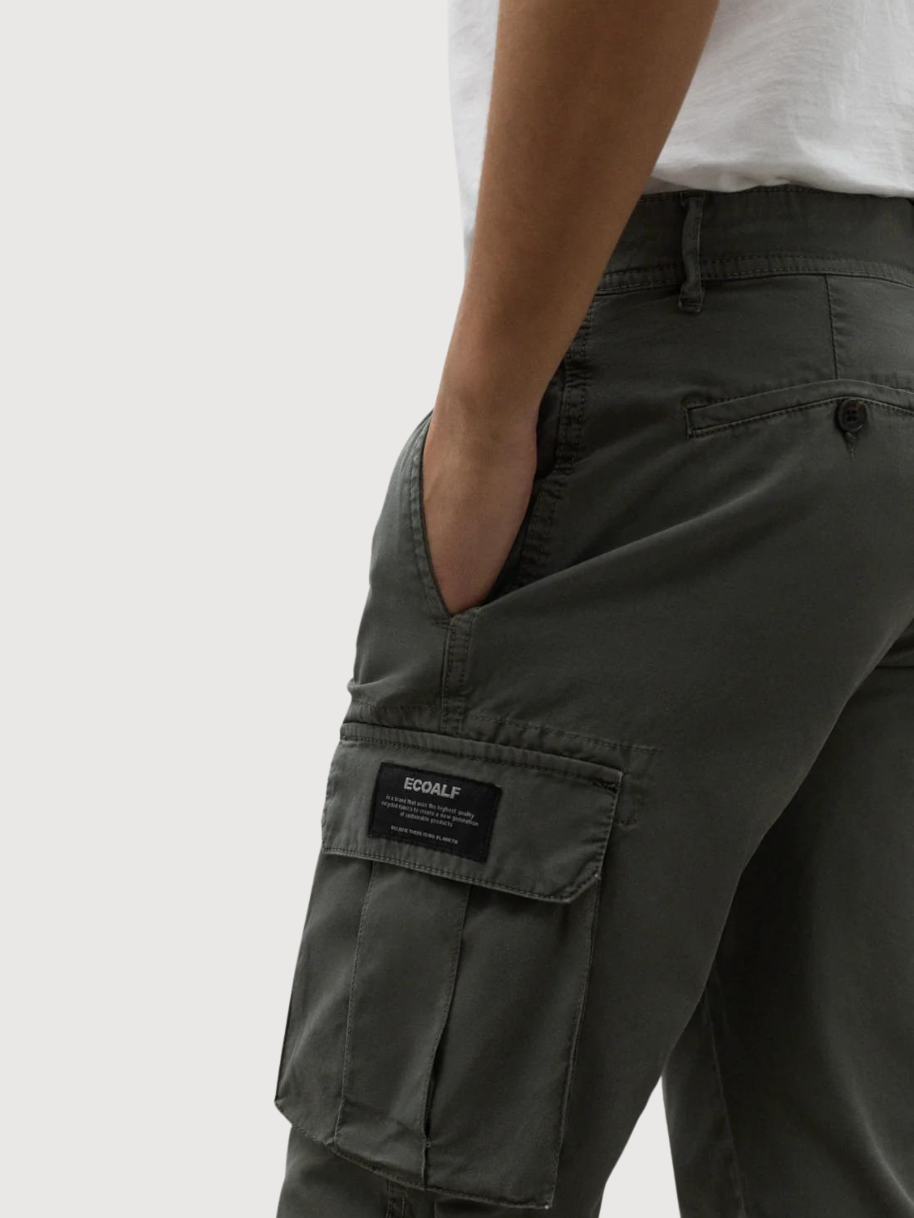 TROUSERS MAN ETHICA CARGO KAKI | ECOALF