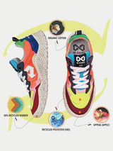 Sneakers "Hana Tropical" Multicolor Vegan | id.eight