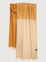 Alpaca Scarf Brushed Ombre Desert Gold | Bufandy