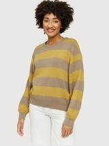 Inika Jumper Mushroom/Olive Women | Mazine