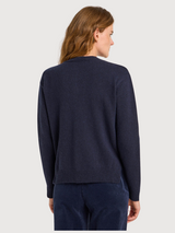 Boxy Strickjacke Blau Damen | Lanius