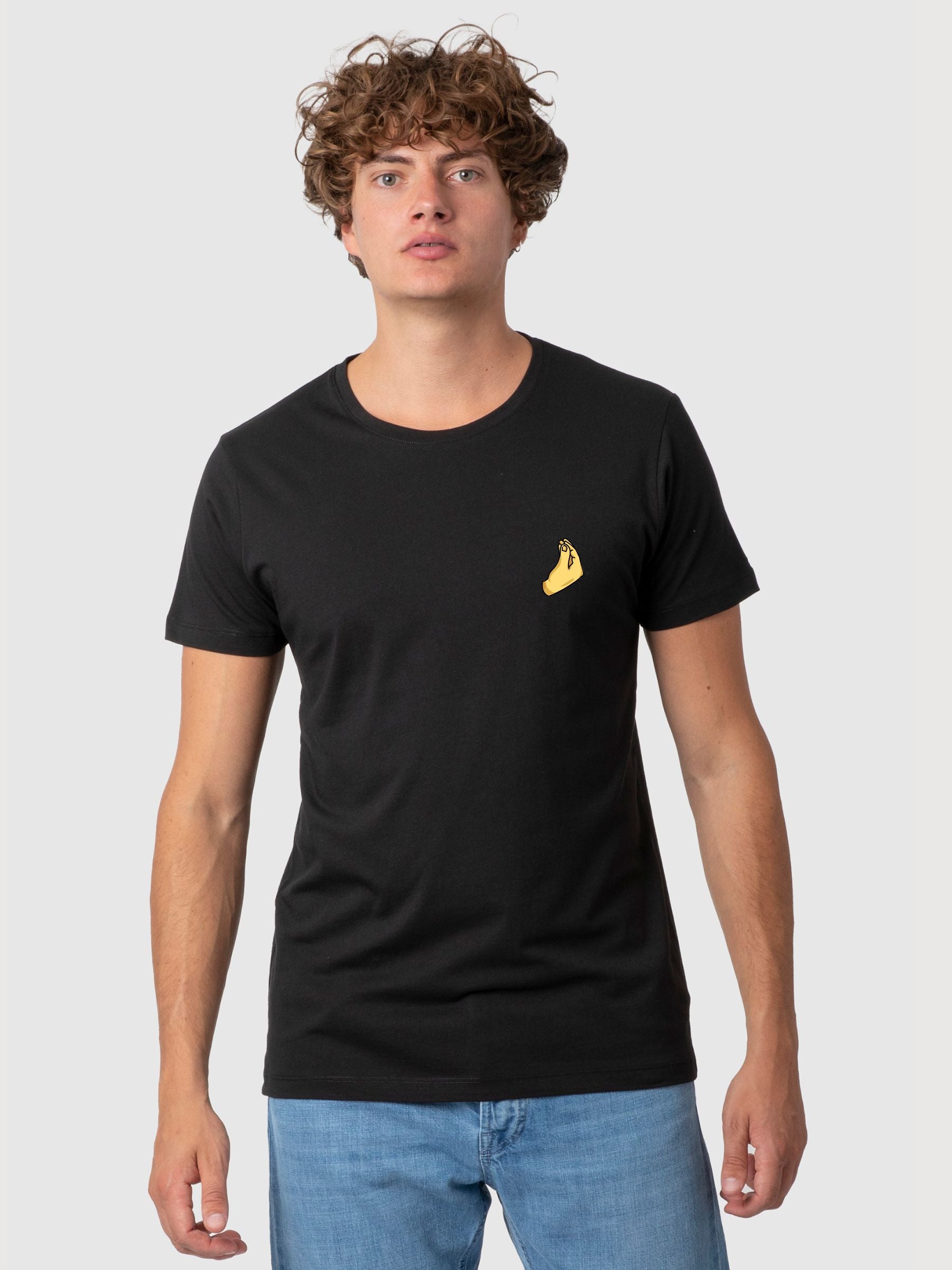 Daniel T-Shirt Hand Black | Re-Bello