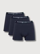 Underwear 3 Pack Navy Organic Cotton | Knowledge Cotton Apparel