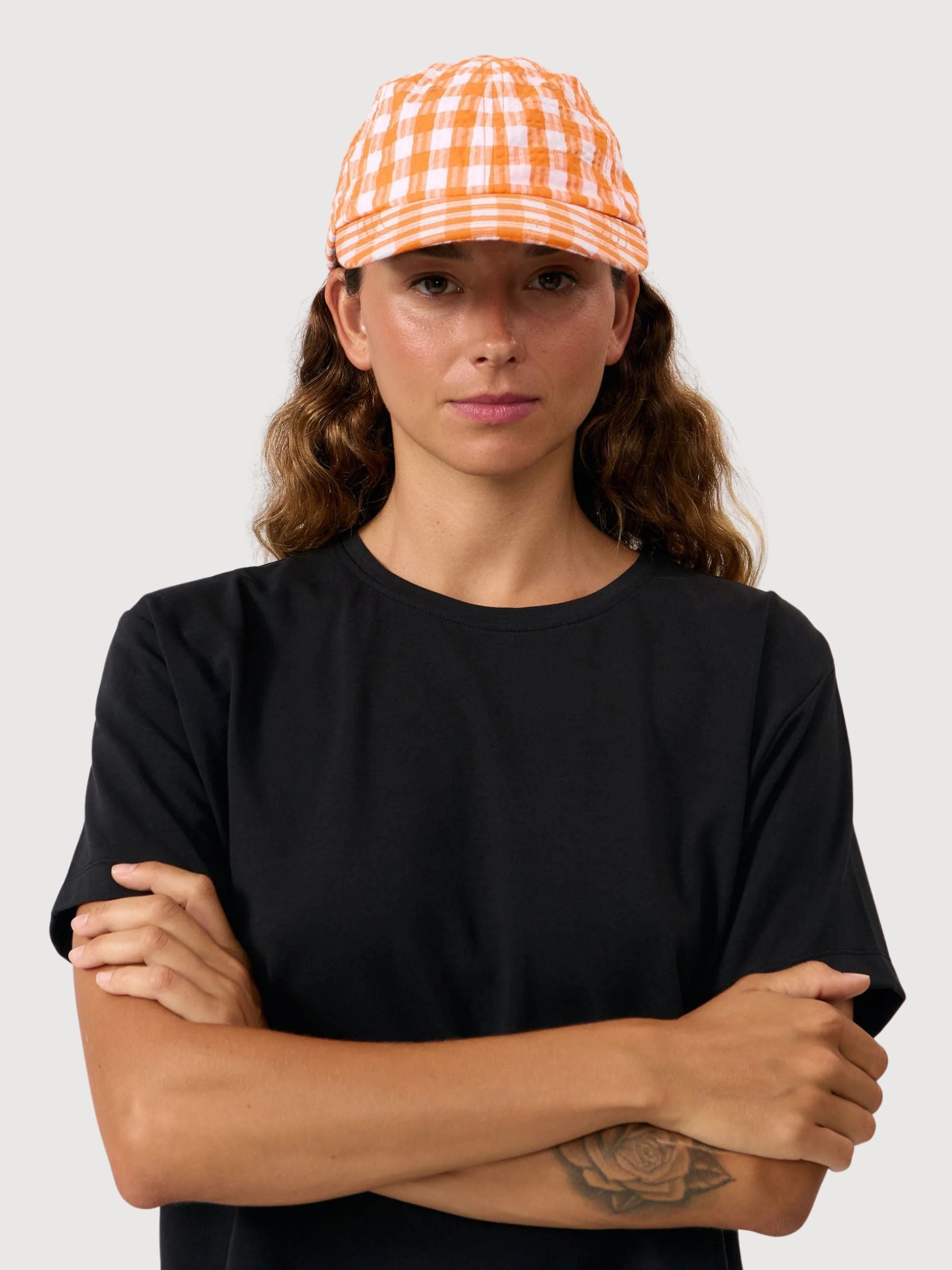 AURA CAP CHECK ARANCIONE | SUITE13LAB