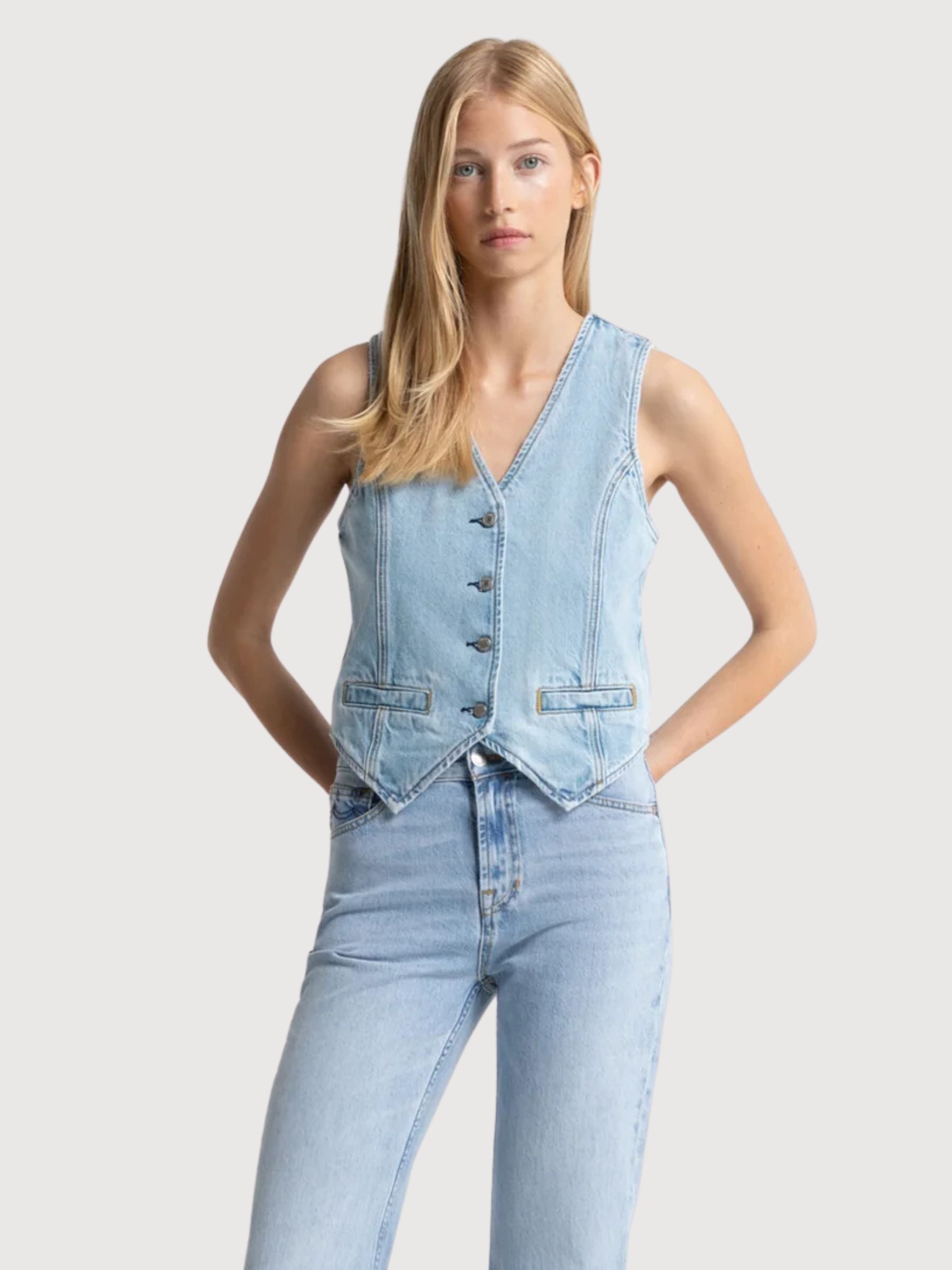 Gilet Brunheld Donna Blu Reef | Kings Of Indigo